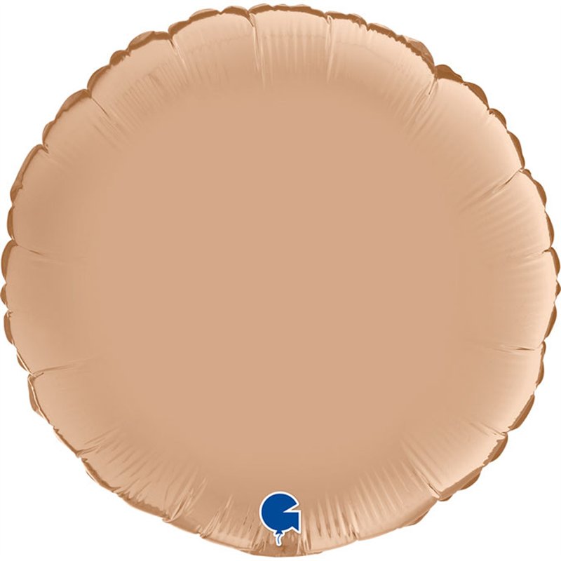 18in SATIN NUDE ROUND FOIL BALLOON