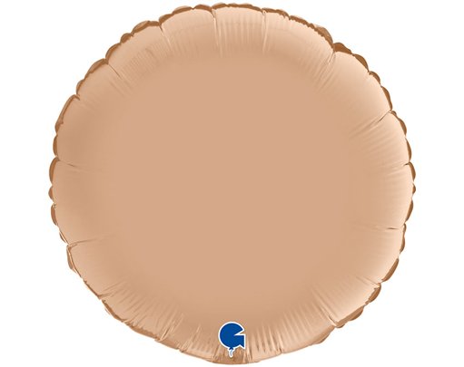 18in SATIN NUDE ROUND FOIL BALLOON