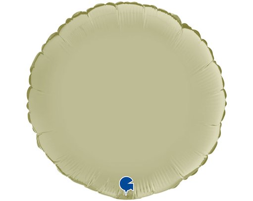 18in SATIN OLIVE GREEN ROUND FOIL BALLOON