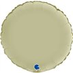 18in SATIN OLIVE GREEN ROUND FOIL BALLOON