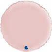 18in SATIN PASTEL PINK ROUND FOIL BALLOON