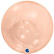 15in GLOBE TRANSPARENT ORANGE 4D FOIL BALLOON