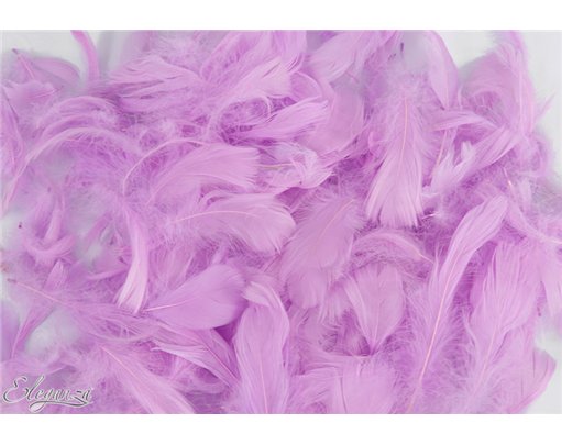 50g ASST PASTEL LAVENDER FEATHERS