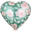 HEART WITH FLOWERS STANDING FOIL BALLOON