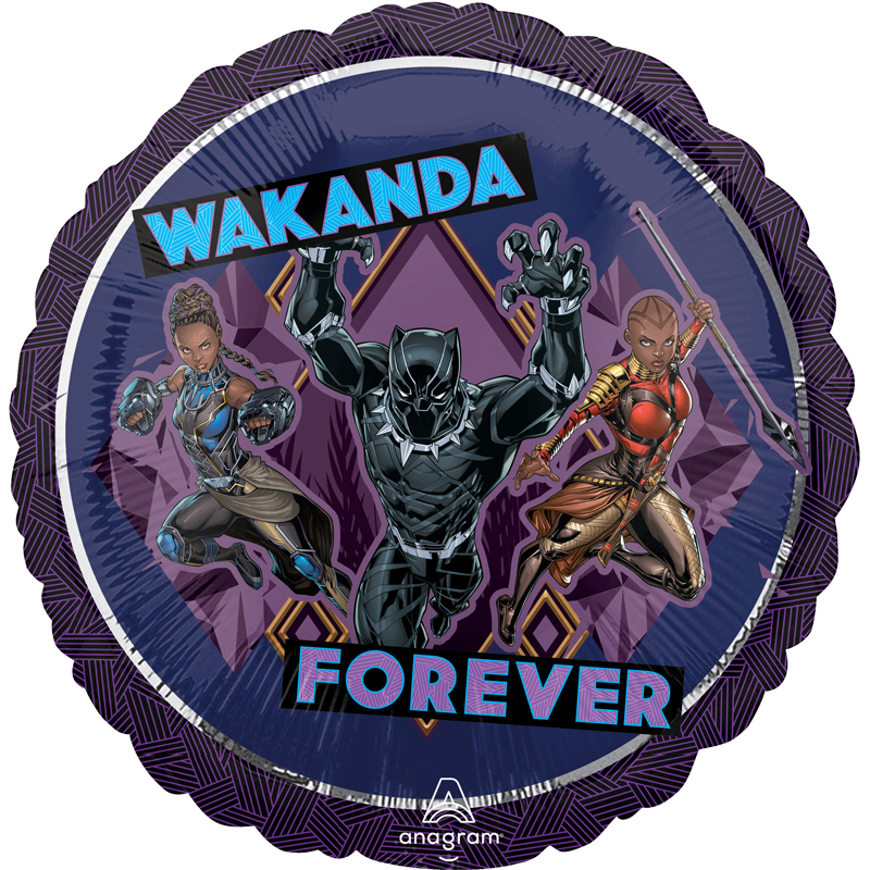 18in BLACK PANTHER FOIL BALLOON