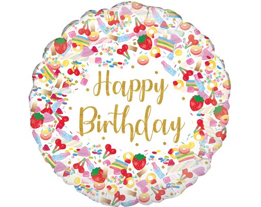 18in PICK N MIX BIRTHDAY FOIL BALLOON