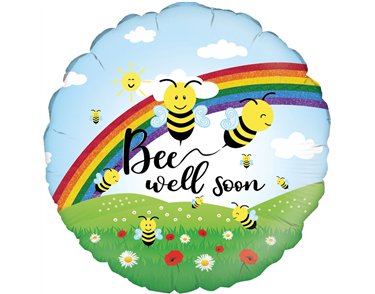 18in BEE WELL SOON FOIL BALLOON