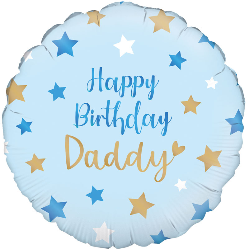18in HAPPY BIRTHDAY DADDY FOIL BALLOON