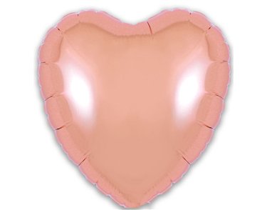 9in ROSE GOLD HEART FOIL BALLOON 5S
