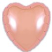 9in ROSE GOLD HEART FOIL BALLOON 5S