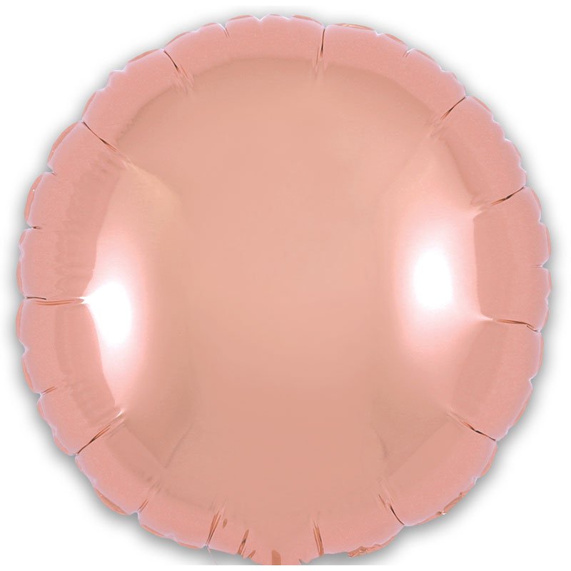 9in ROSE GOLD ROUND FOIL BALLOON 5S