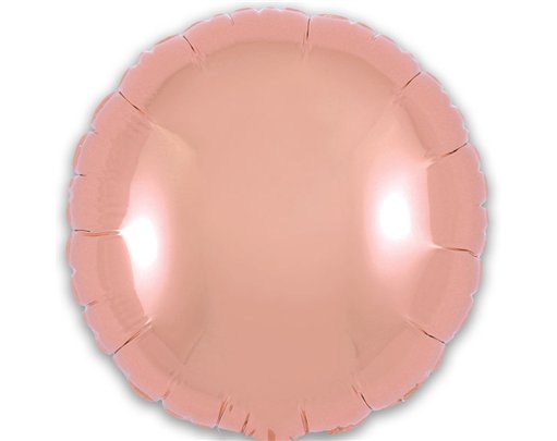 9in ROSE GOLD ROUND FOIL BALLOON 5S