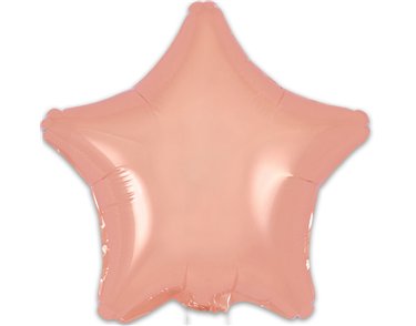 9in ROSE GOLD STAR FOIL BALLOON 5S