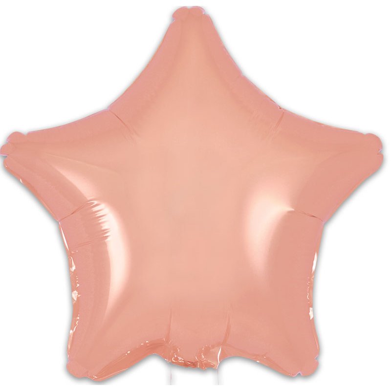 9in ROSE GOLD STAR FOIL BALLOON 5S
