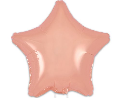 9in ROSE GOLD STAR FOIL BALLOON 5S