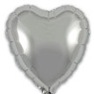 9in SILVER HEART FOIL BALLOON 5S
