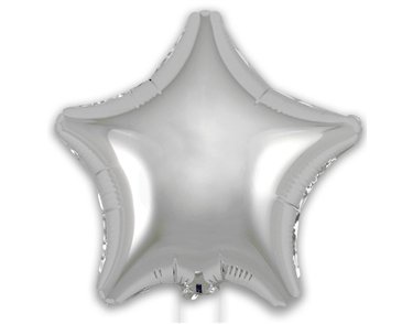 9in SILVER STAR FOIL BALLOON 5S
