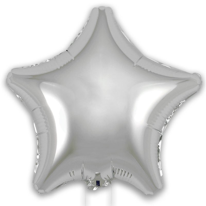 9in SILVER STAR FOIL BALLOON 5S