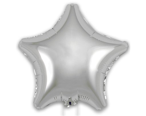 9in SILVER STAR FOIL BALLOON 5S