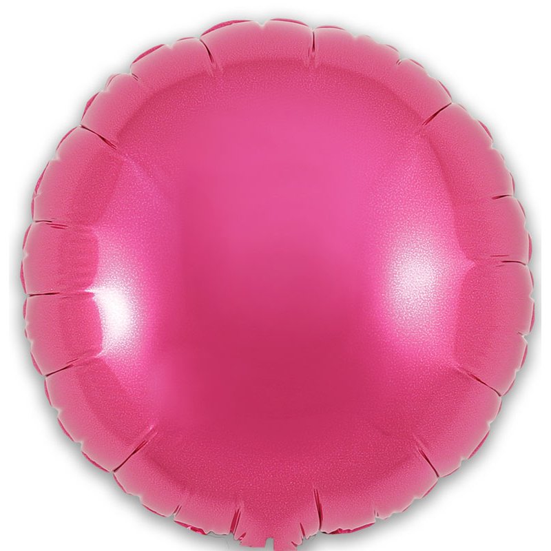 9in PINK ROUND FOIL BALLOON 5S