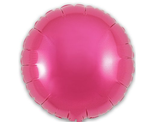 9in PINK ROUND FOIL BALLOON 5S