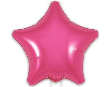 9in PINK STAR FOIL BALLOON 5S