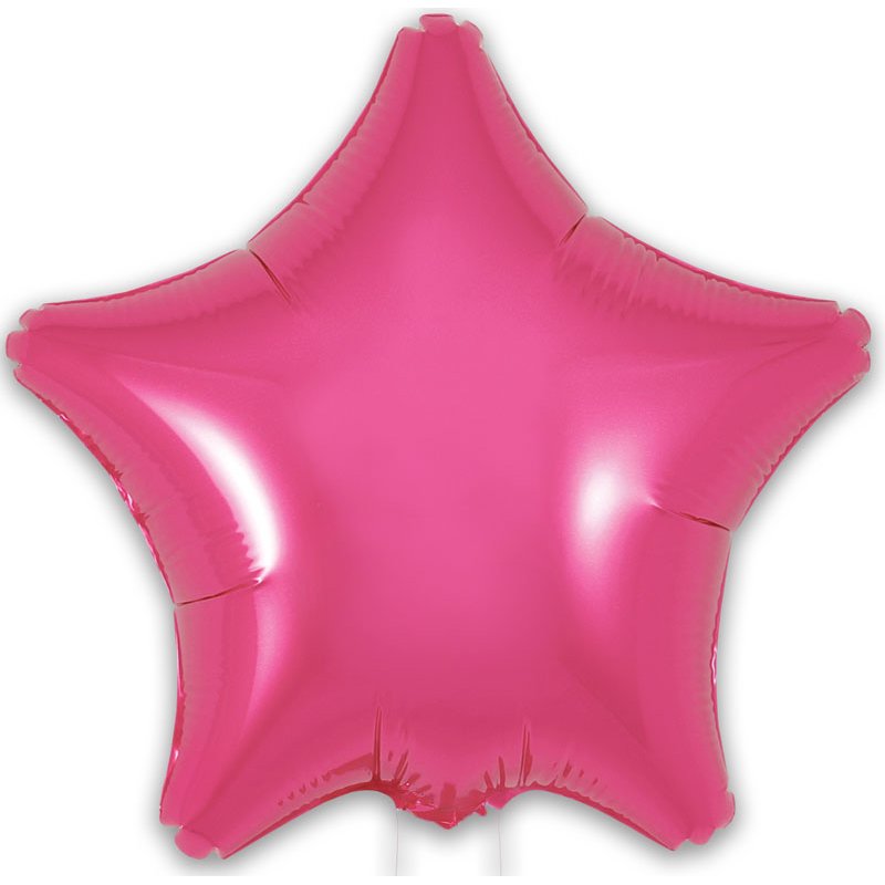 9in PINK STAR FOIL BALLOON 5S