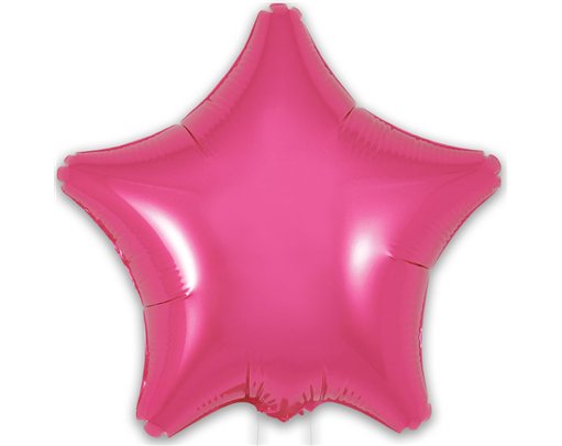 9in PINK STAR FOIL BALLOON 5S