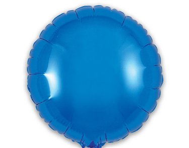 9in BLUE ROUND FOIL BALLOON 5S