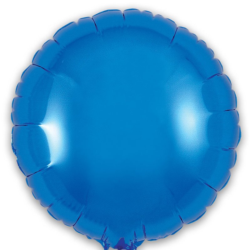 9in BLUE ROUND FOIL BALLOON 5S