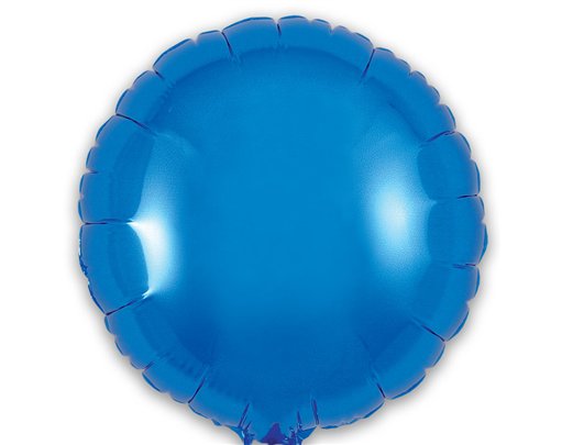9in BLUE ROUND FOIL BALLOON 5S