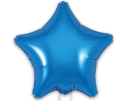 9in BLUE STAR FOIL BALLOON 5S