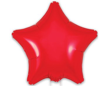 9in RED STAR FOIL BALLOON 5S