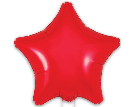 9in RED STAR FOIL BALLOON 5S