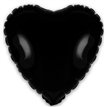 9in BLACK HEART FOIL BALLOON 5S