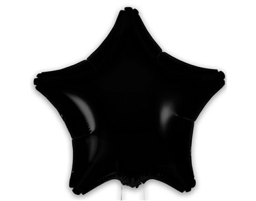 9in BLACK STAR FOIL BALLOON 5S