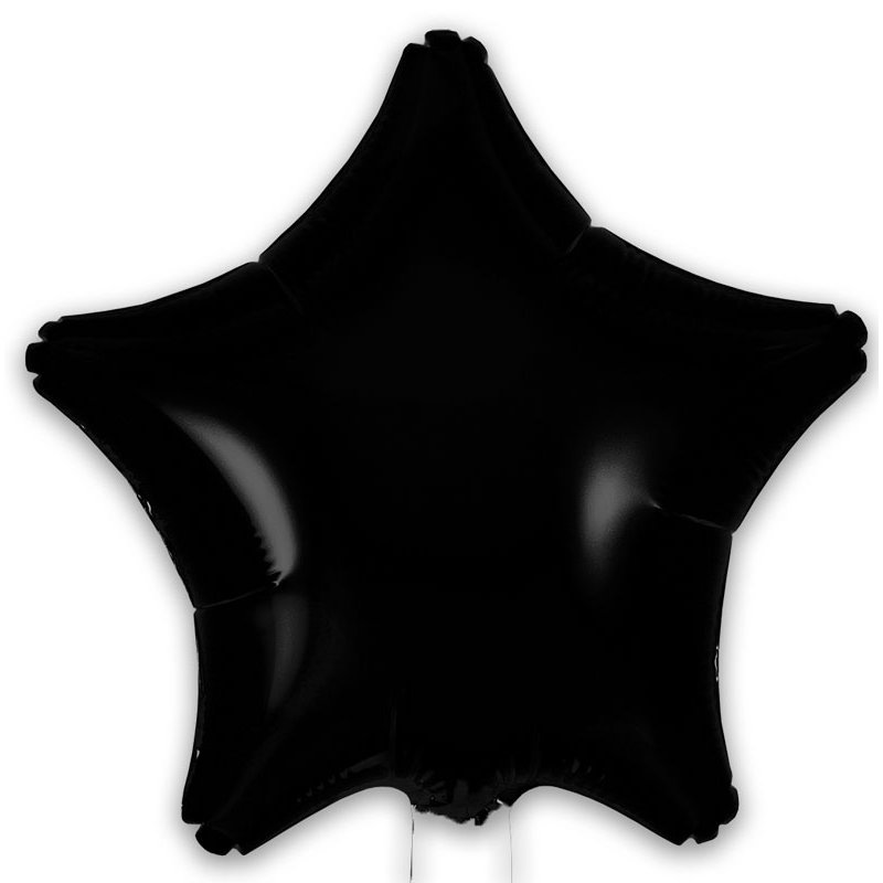9in BLACK STAR FOIL BALLOON 5S