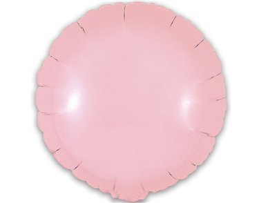 9in MATTE PINK ROUND FOIL BALLOON 5S