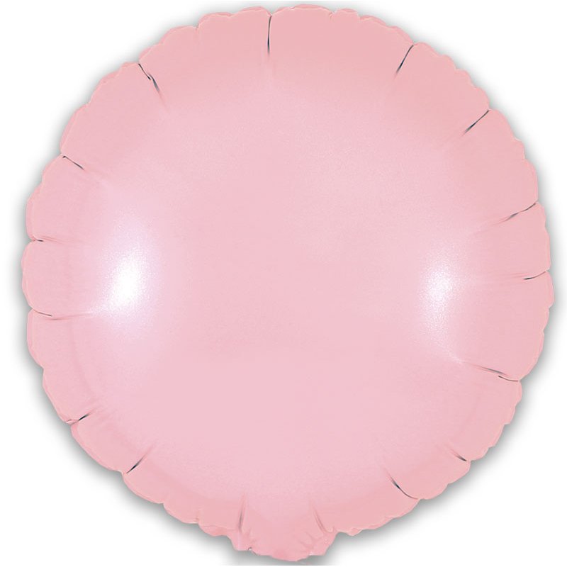 9in MATTE PINK ROUND FOIL BALLOON 5S