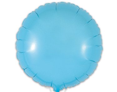 9in MATTE BLUE ROUND FOIL BALLOON 5S