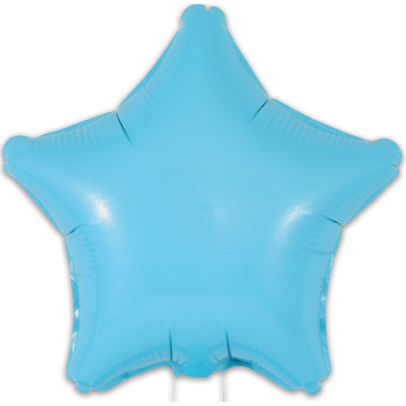 9in MATTE BLUE STAR FOIL BALLOON 5S