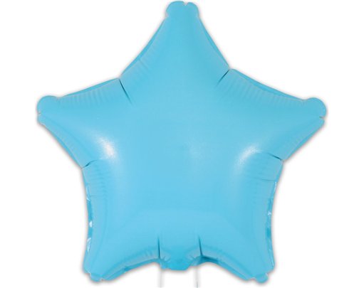 9in MATTE BLUE STAR FOIL BALLOON 5S
