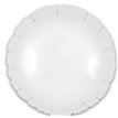 9in MATTE WHITE ROUND FOIL BALLOON 5S