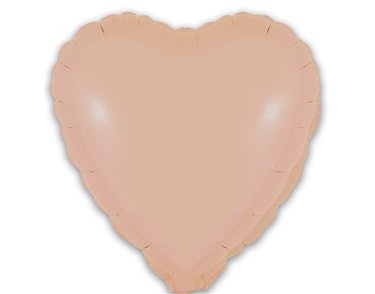 9in MATTE NUDE HEART FOIL BALLOON 5S