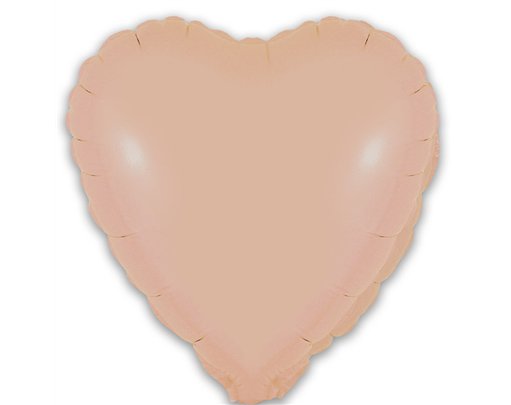 9in MATTE NUDE HEART FOIL BALLOON 5S