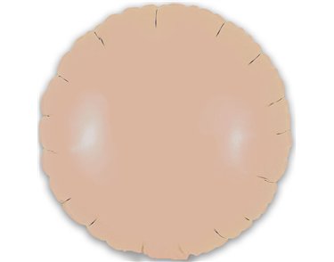 9in MATTE NUDE ROUND FOIL BALLOON 5S