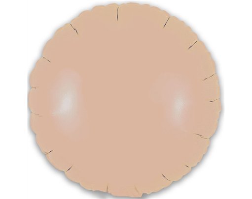 9in MATTE NUDE ROUND FOIL BALLOON 5S