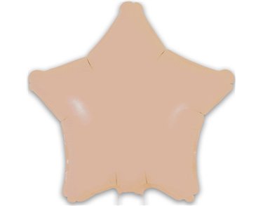 9in MATTE NUDE STAR FOIL BALLOON 5S