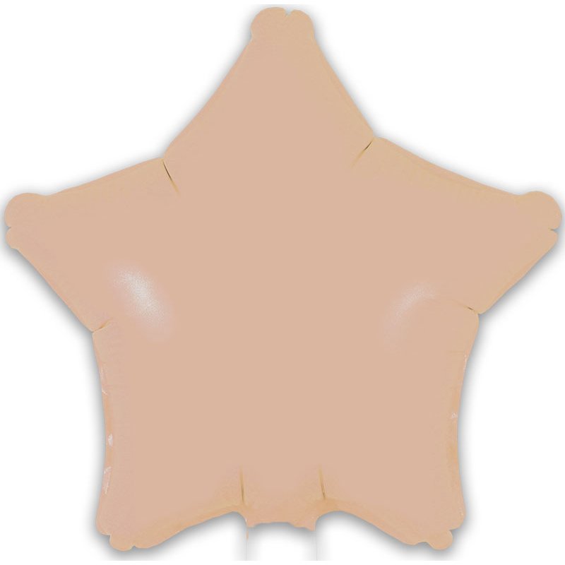 9in MATTE NUDE STAR FOIL BALLOON 5S