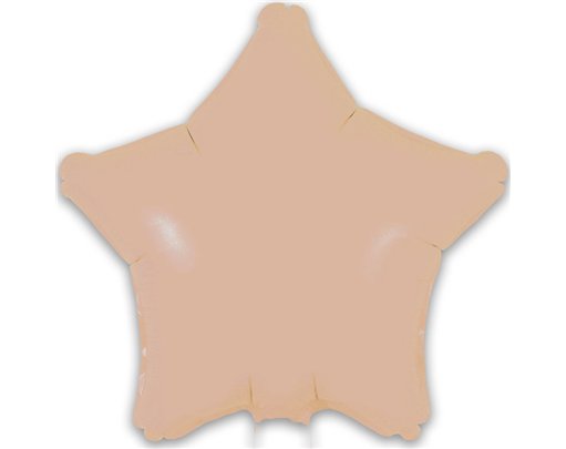 9in MATTE NUDE STAR FOIL BALLOON 5S